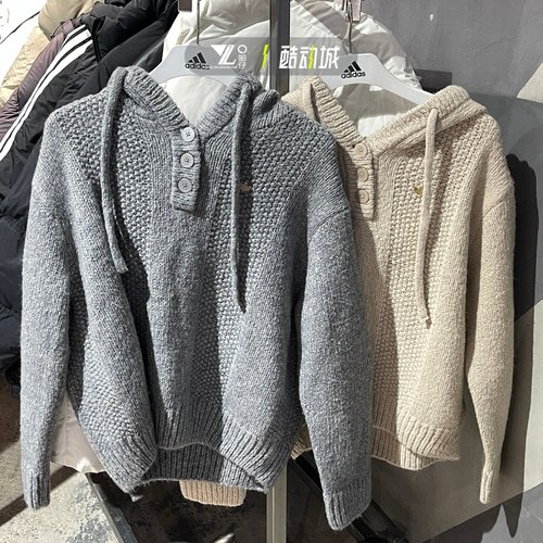 adidas三叶草冬季毛衣女子保暖潮流舒适百搭套头衫KS5967 KS5968