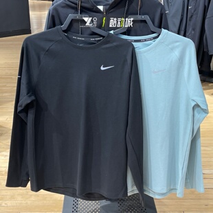 nike耐克华夫格上衣男子跑步运动训练舒适长袖T恤HV2706-010-017