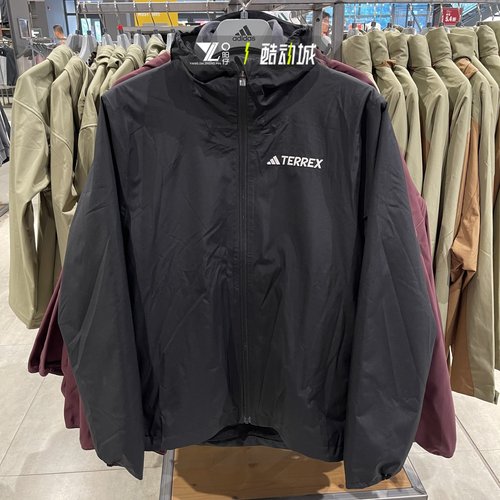 专柜正品Adidas男子户外梭织夹克