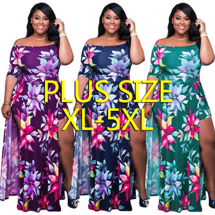 for women African 女士非洲连体裙Plus dress size 5XL大码