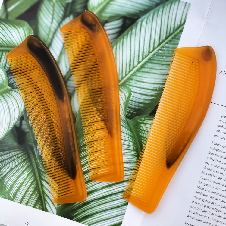 家用老式日用加厚塑料梳密齿中齿长短发不易断熟胶粗细两用梳子