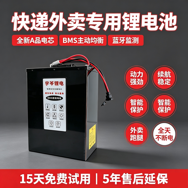 宁德电动车锂电池A品电芯48V60V72V电动二三轮车大容量电瓶蓄电瓶