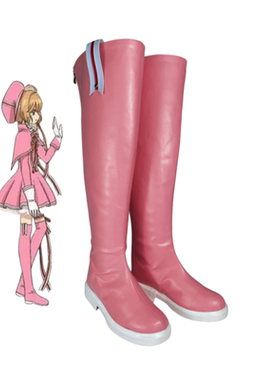 魔卡少女樱百变小樱新洋装封面战斗服cos鞋子定制cosplay靴子定做