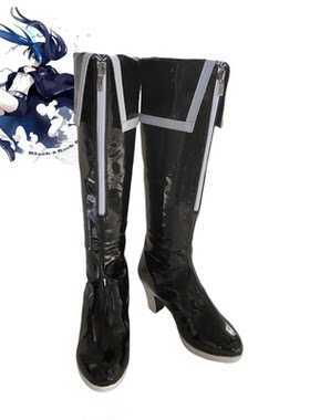 初音未来黑岩射手cos鞋子定制动漫游戏人物cosplay靴子定做