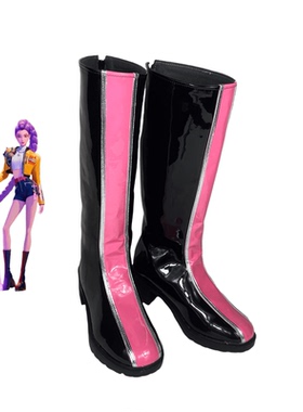 Kpop猎魔女团cosplay HUNTRX 鲁米 cos鞋cosplay定制鞋（枚红）