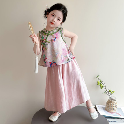 女童国风套装夏季2026新款儿童汉服女宝宝夏装独特漂亮新中式衣服