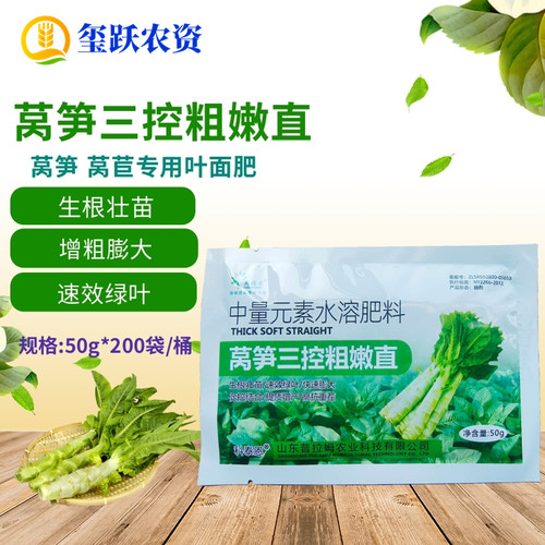莴苣莴笋三控粗嫩直叶面肥防抽苔