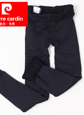 包邮 皮尔卡丹加厚缎面双层竹碳保暖裤 不起球九分打底裤PC0808A