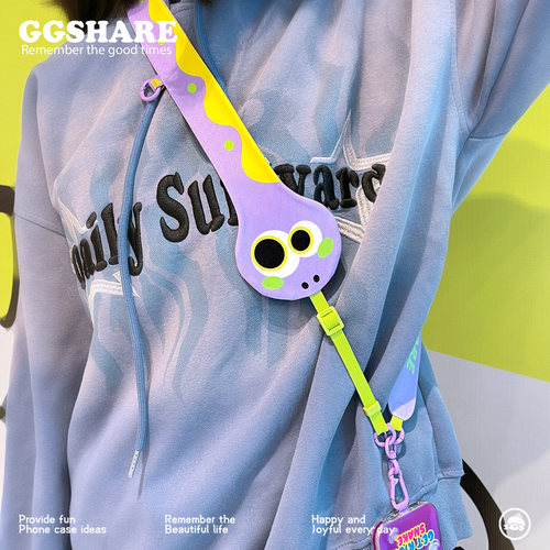 寄居蟹创意蛇可调节手机挂绳防丢