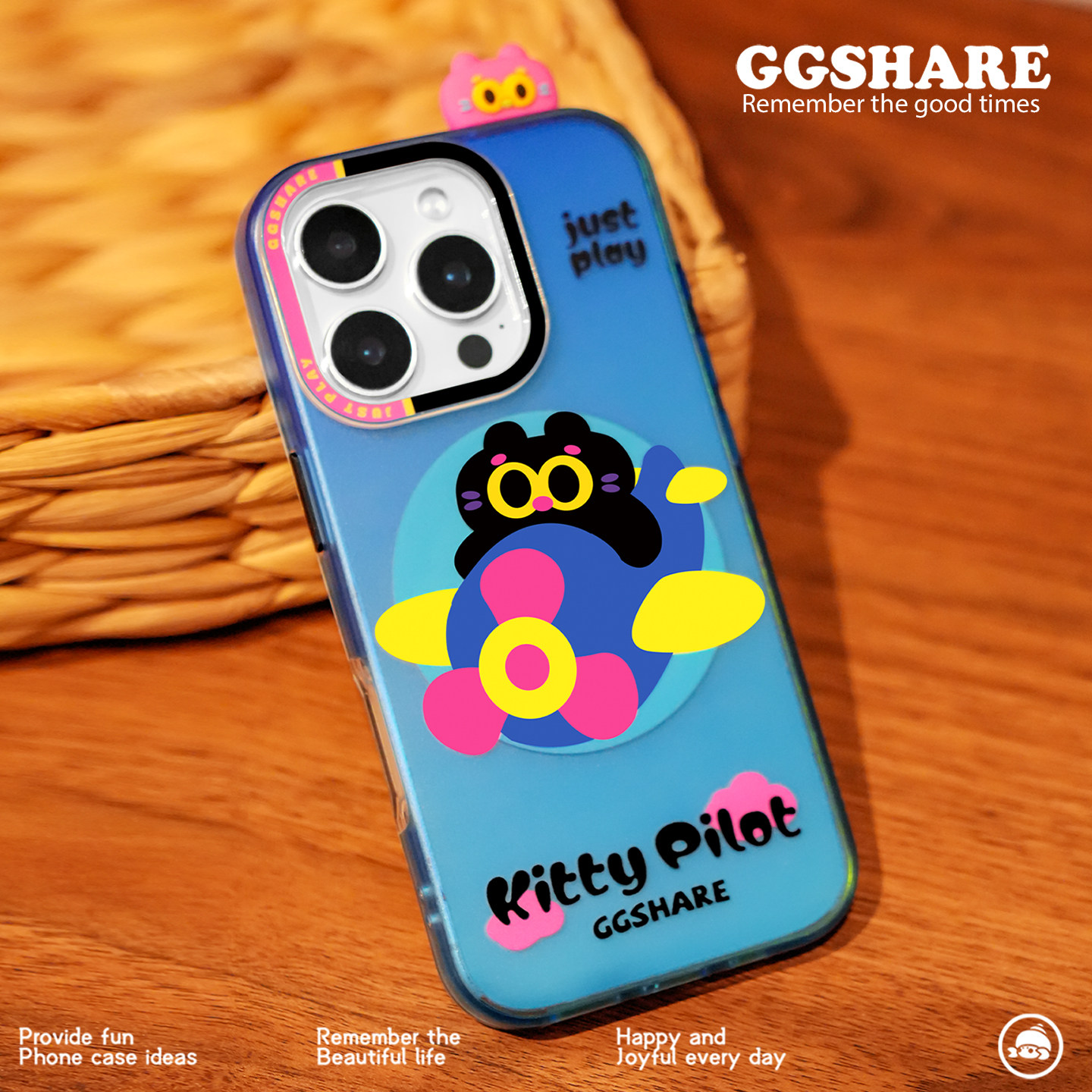 寄居蟹飞机猫苹果手机壳原创女款磁吸适用17promax新款iph