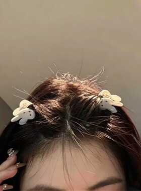 萌萌米菲兔小抓夹可爱甜美心百搭前额刘海夹碎发边夹发饰