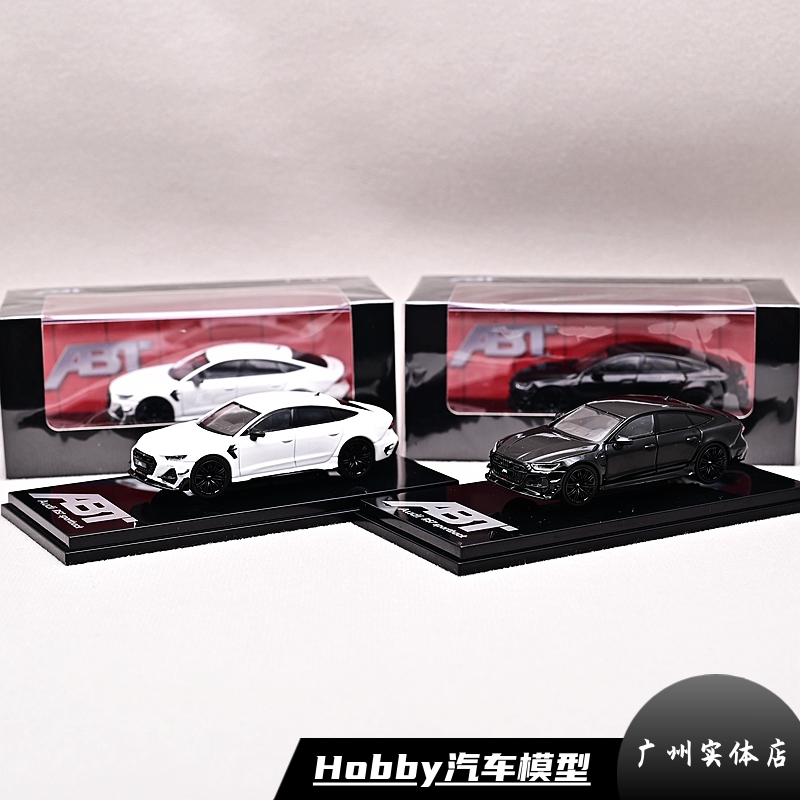 CM ABT 아우디 1|64 합금 자동차 모델 RS7 R AUDI 해치백 쿠페 2022 블랙