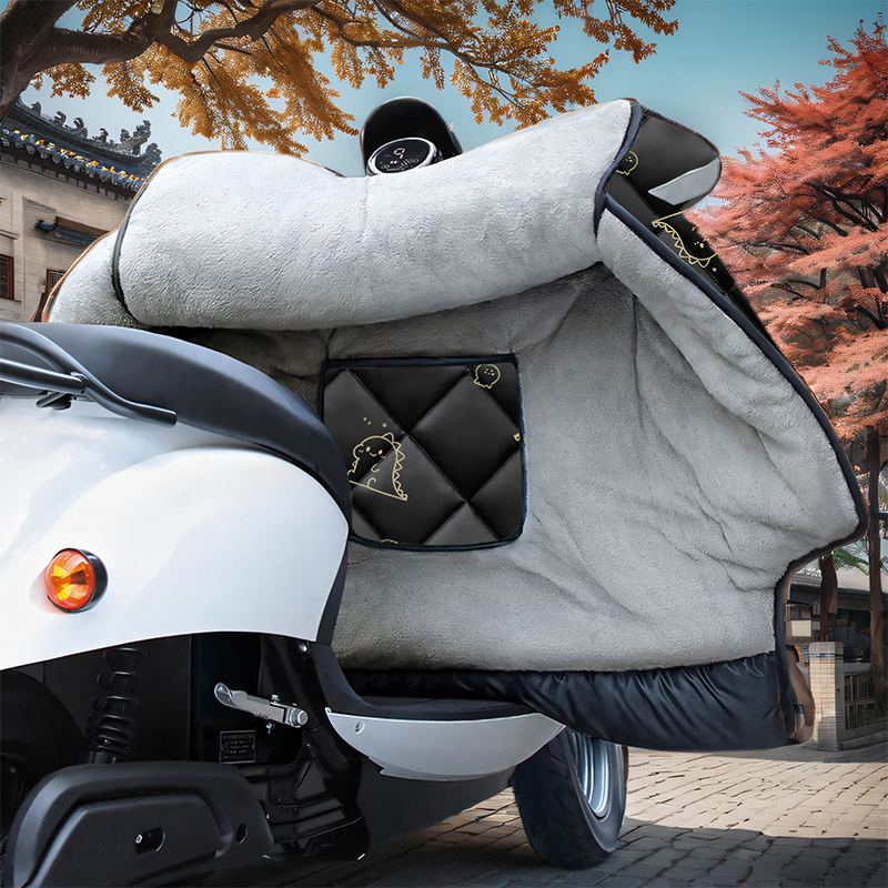 雅迪m10-d电动车冬季挡风被加绒