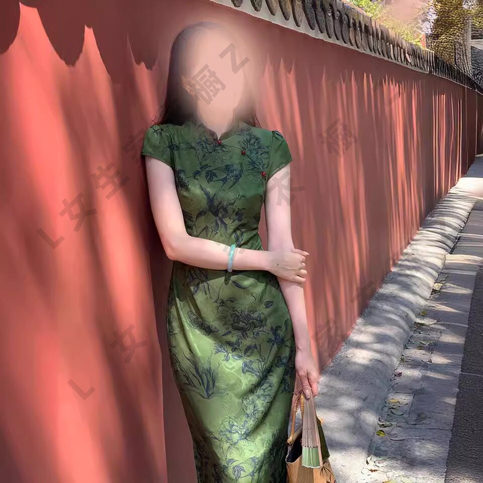 复古新中式国风连衣裙女夏新款爆