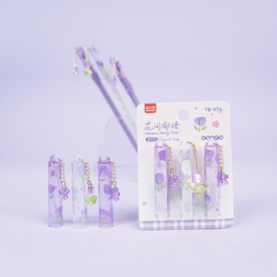 花间郁语挂件笔帽笔套高颜值可爱少女心小学生笔头保护套铅笔延长