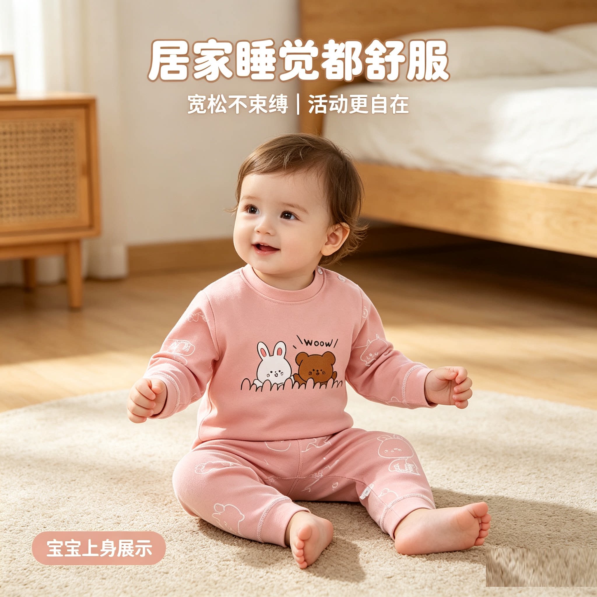 婴儿内衣套装纯棉睡衣2026春秋季新款1儿童3宝宝保暖秋衣秋裤5岁6