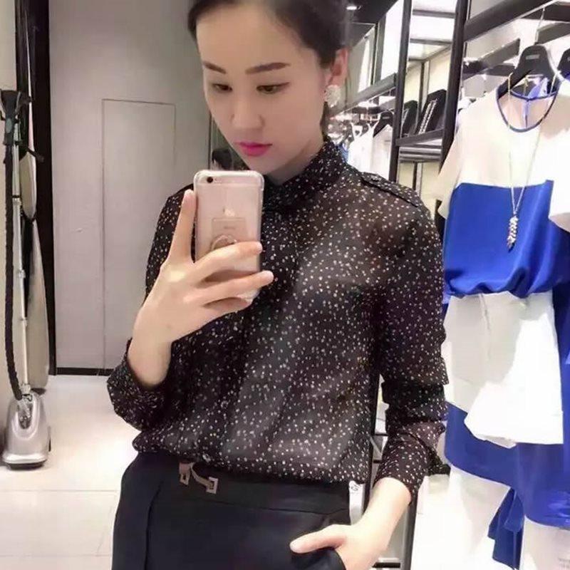 希哥弟思媞女装2019春夏季新款女士黑色宽松碎花长袖衬衫衬衣薄.|msdalam kategori Butik wanita / wanita, shirt - dari Buy2taobao.com untuk memberikan perkhidmatan ejen Taobao profesional membeli