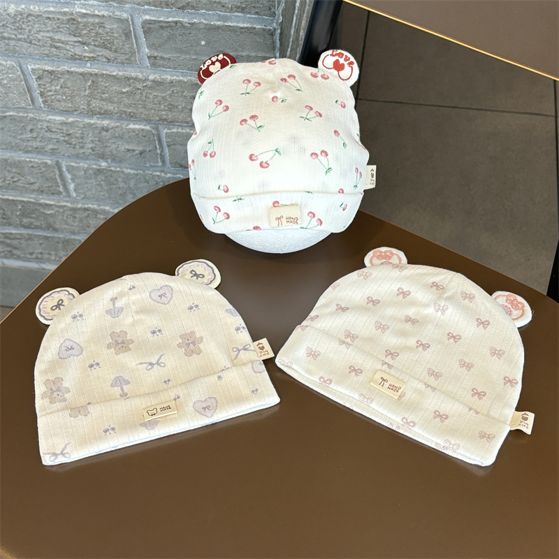 胎帽小月龄0-3月套头初生囟门帽