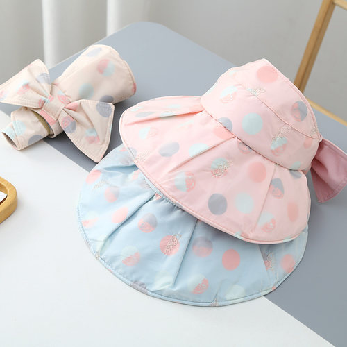 夏季薄款防紫外线宝宝太阳帽潮