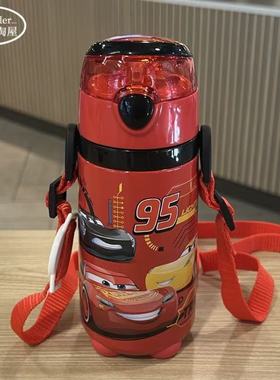 迪士尼 汽车 麦昆 WD-3477儿童卡通真空不锈钢保温杯吸管水杯水壶