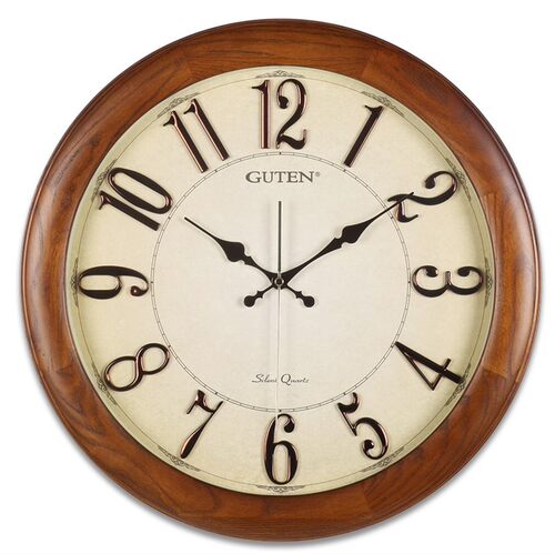 欧式风客厅实木挂钟日本静音机芯