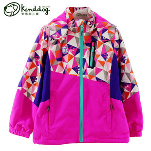 女童摇粒绒冲锋衣三合一防风保暖外套儿童 新款 乖乖狗童装 2018秋季