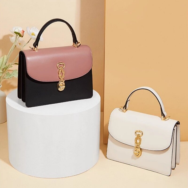 lalpina阿尔皮纳袋鼠女包包夏季新款时尚手提包牛皮斜挎包礼盒装