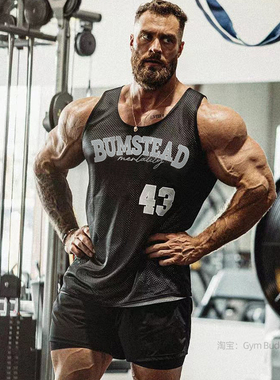 C宝克里斯43号背心男健身训练透气凉感速干CBUM奥赛无袖球衣宽松