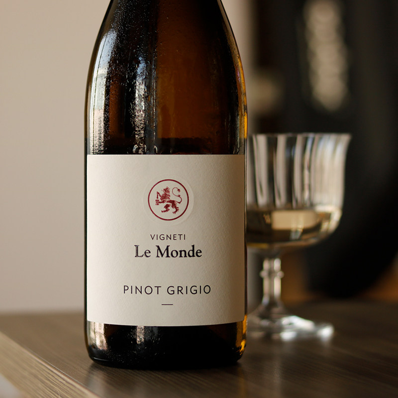 有机种植 白色水果及花芬芳 | 意大利le monde灰皮诺干白葡萄酒