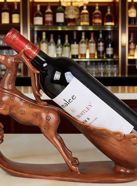 红酒架摆件客厅电视柜摆设酒柜装饰品梅花鹿酒托乔迁新居礼品创意