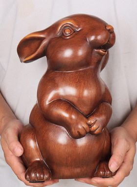 兔子摆件存钱罐福兔十二生肖兔生日办公室客厅家居工艺礼品电视柜