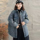 宽松休闲简约减龄百搭冬衬衫 牛仔加厚棉服文艺复古个性 潮大码 外套