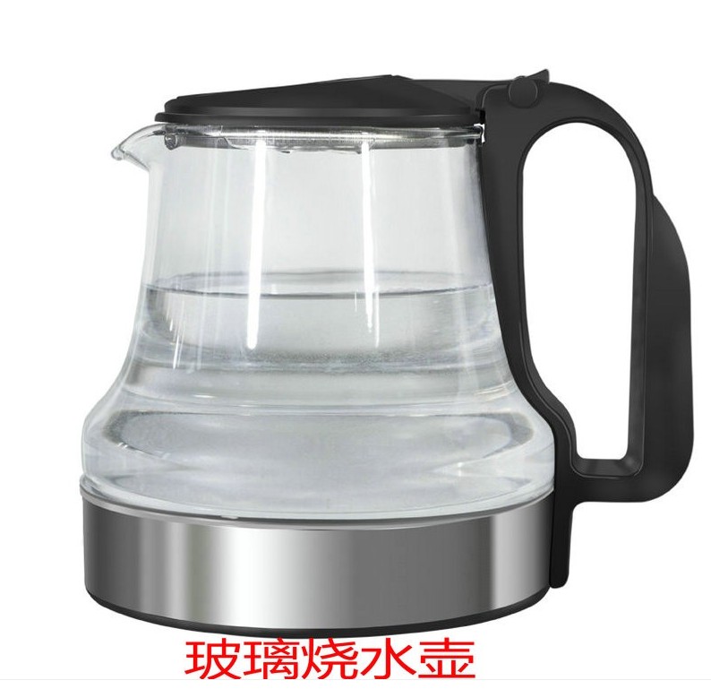 浪木、海尔茶吧机烧水壶配件饮水机加热壶品牌通用开盖玻璃烧水壶