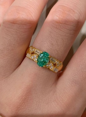 韩国东大门爱心方形椭圆形戒指