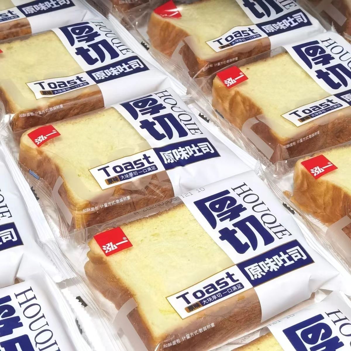 泓一0蔗糖玉米味厚切奶香面包
