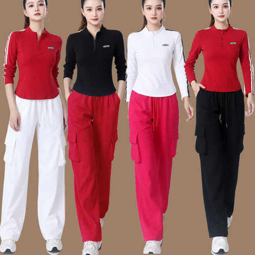 2024新款广场舞跑步健身跳舞服