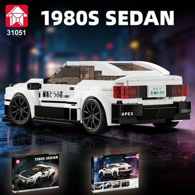 国产乐毅积木高端工程式F1拉力赛车积木培养动手能力益智拼装玩具