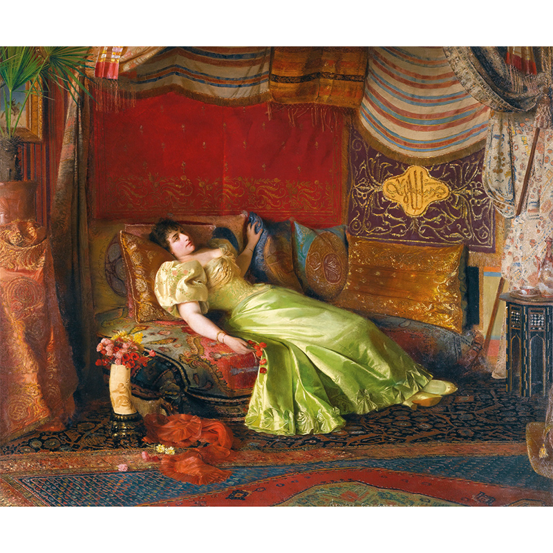 美术馆藏品油画客厅背景墙装饰画风水DREAMS OF THE ORIENT|ruв категории Домашний быт, декоративная живопись, маслом - от Buy2taobao.com для оказания профессиональной услуги покупки агента Taobao