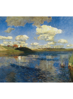国外油画名家列维坦装饰画画芯客厅背景Isaac Levitan (22)