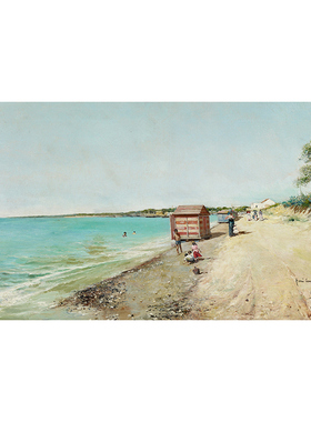 美术馆藏品油画客厅背景墙装饰画 Sanlúcar_de_Barrameda