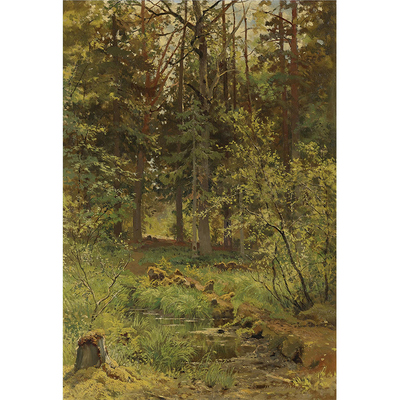 国外写实风希施金客厅装饰画