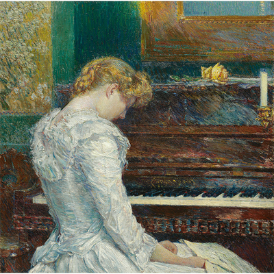 美术馆客厅背景墙装饰画