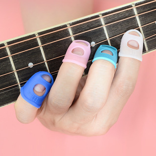 吉他指套手指套配件大量 左手吉他指套花胶翻书弹琴手指保护套