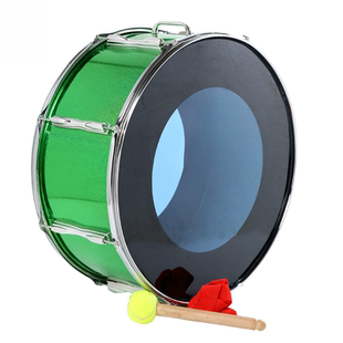 24寸绿色双音大军鼓22英寸大队鼓军鼓乐器乐队鼓乐器军鼓推荐