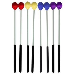 马林巴槌木琴槌铝板琴打锤敲棒黑手柄缠毛线马林巴锤打击乐器配件