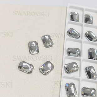 平底矩形长方八角美甲饰品贴钻DIY 2602F 正品 奥地利施家华子水晶