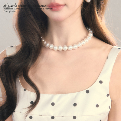 BBBLUE/古早珍珠项链/2026新款定制气质小众高级感全珍珠锁骨链女