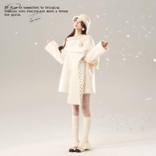 BBBLUE原创设计雪国芭蕾大衣