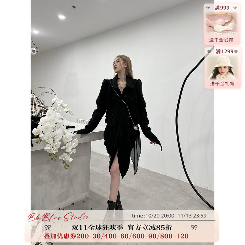 10.24上新bbblue小众尖尖西装