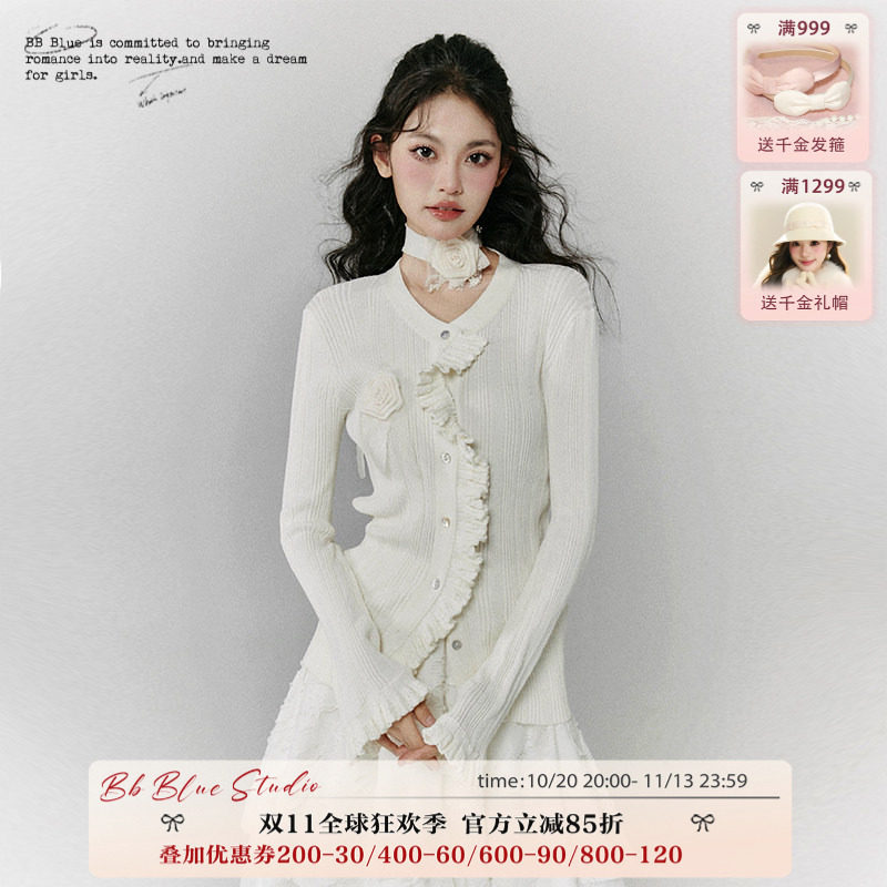 小众复古高街早秋针织上衣暗黑系